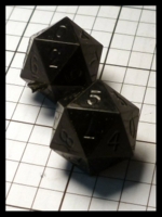 Dice : Dice - DM Collection - Windmill Opaque Black - Ebay Apr 2014